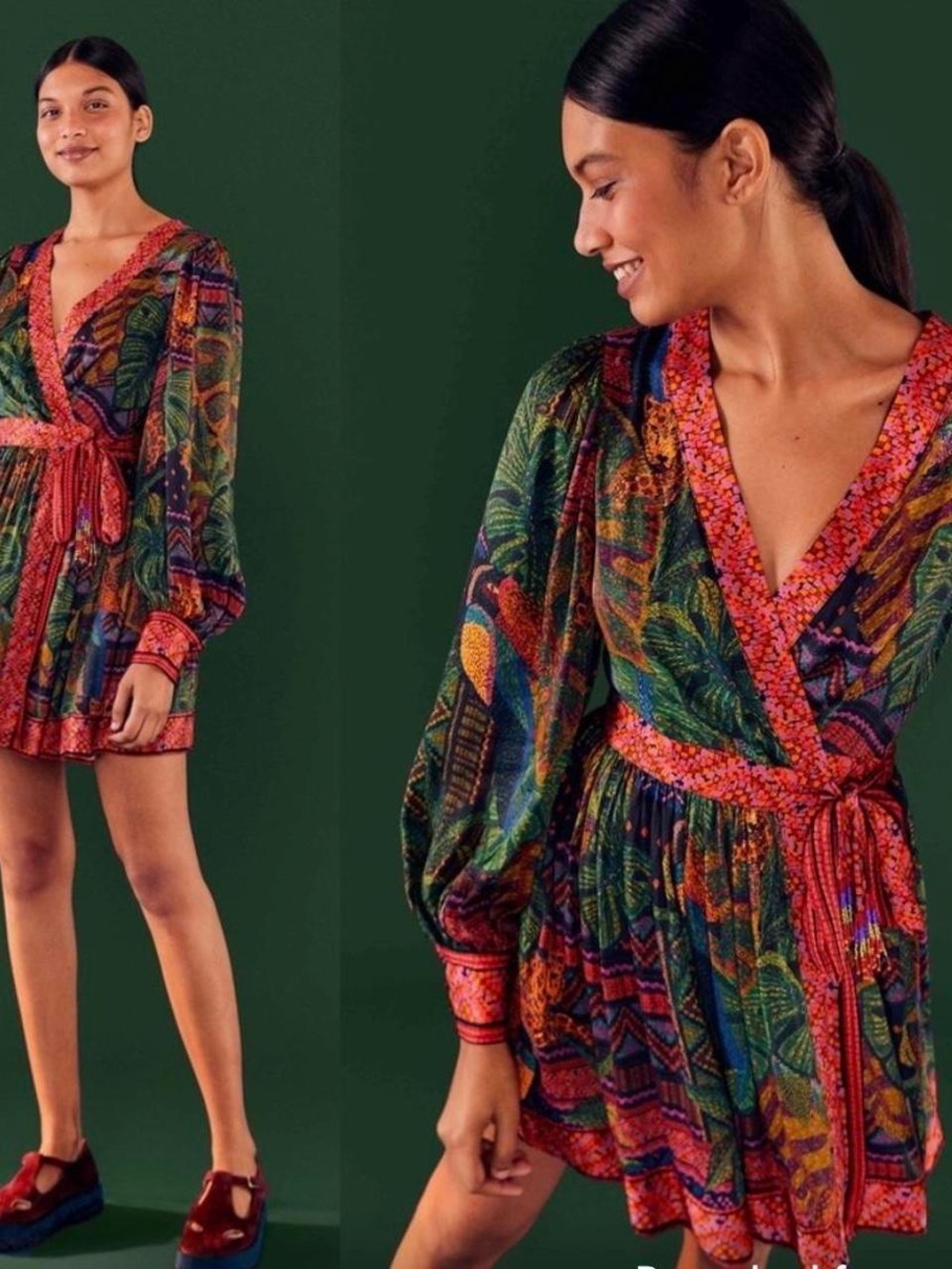 Farm Rio Mini Wrap Dress - Picture 3 of 4